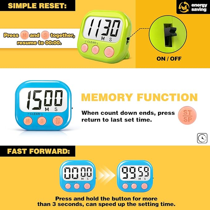 Classroom Timers for Teachers Kids Large Magnetic Digital Timer Teacher - Image 5