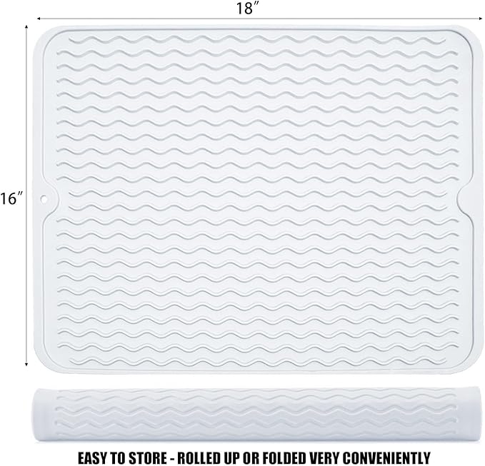 Silicone Dish Drying Mat for Multiple Usage, Easy clean, Eco-friendly, - Image 4