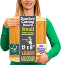 GREENER CHEF 12 Inch Small Bamboo Cutting Board by GreenerChef