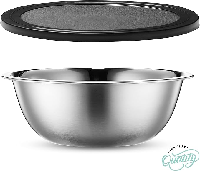 WHYSKO Stainless Steel Mixing Bowl Set, 10 Piece Stainless Steel Mixing Bowls - Image 7