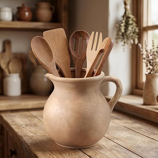 Potchen Rustic Kitchen Utensil Holder - Image 2