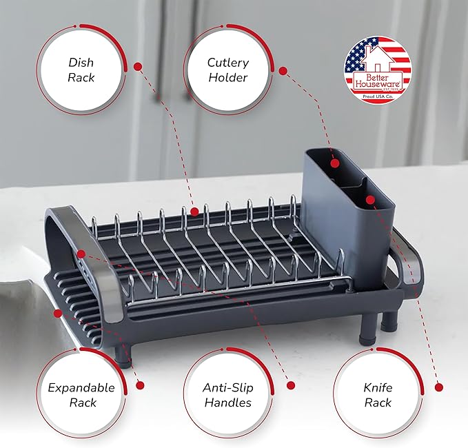 Better Houseware in Sink Dish Drying Rack, Dish Drying Rack in Sink - Image 2
