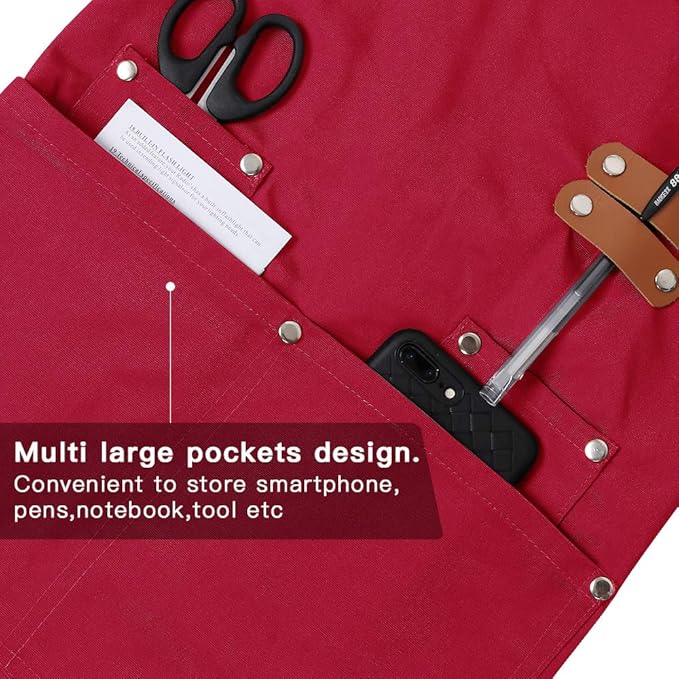 Mignongirl Chef Apron, Cross Back Apron - Image 3