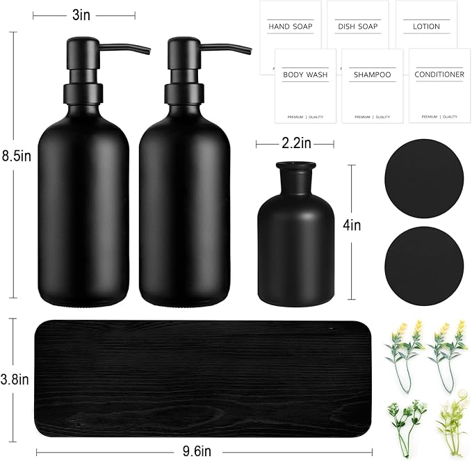 Dish Soap Dispenser for Kitchen, Kitchen Soap Dispenser Set - Image 2