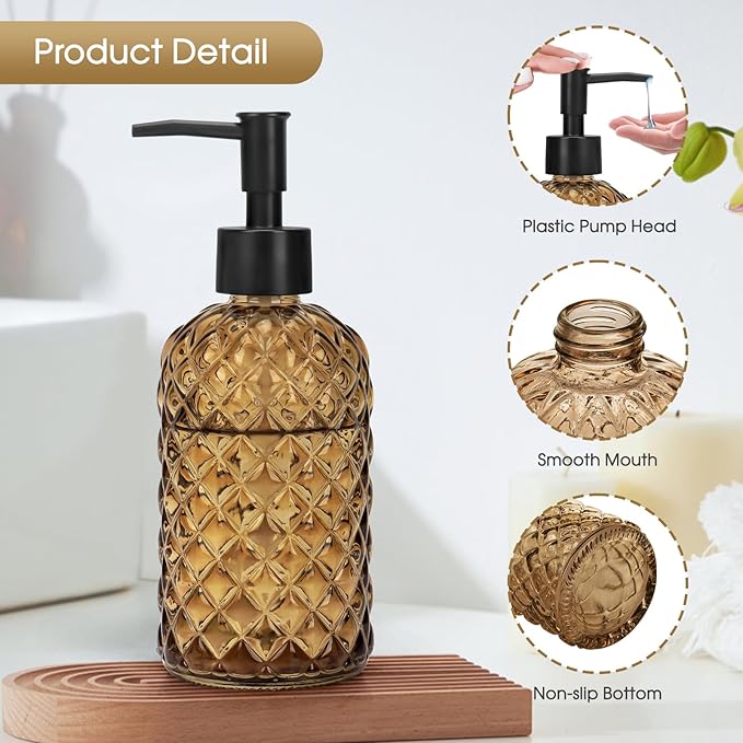 Topsky Gem Glass Soap Dispenser - Image 3