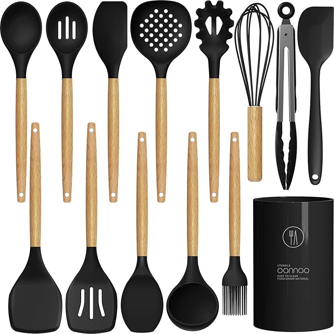 oannao Silicone Cooking Utensils Set by oannao