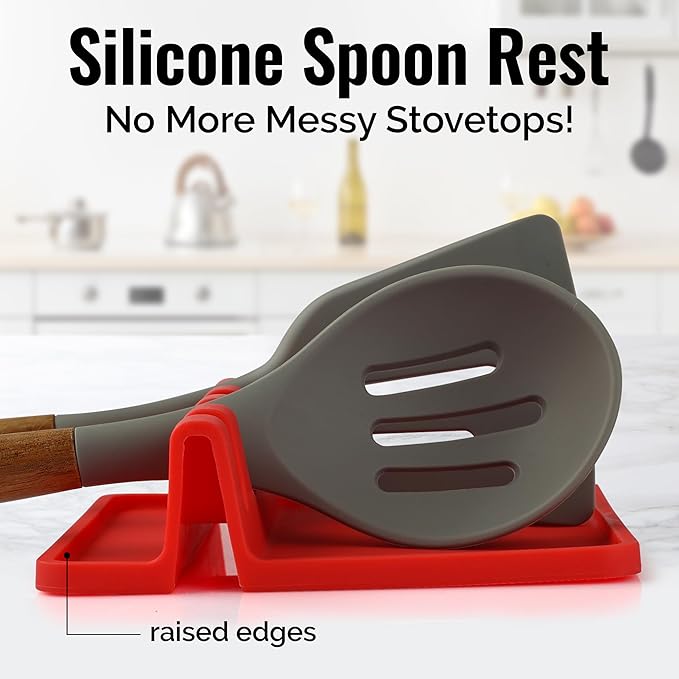 Zulay Kitchen Silicone Utensil Rest - Image 2