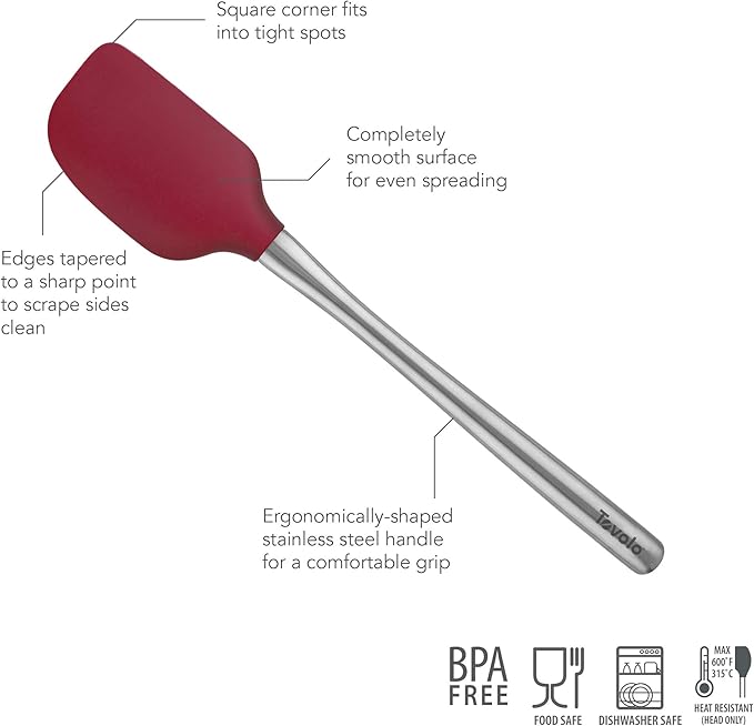 Tovolo Flex-Core Silicone Spatula Metal Handle - Image 2