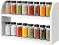 ROMGUAR CRAFT 2 Tier Bamboo Spice Rack, Countertop or Wall Mounting Wood Spice by ROMGUAR+CRAFT