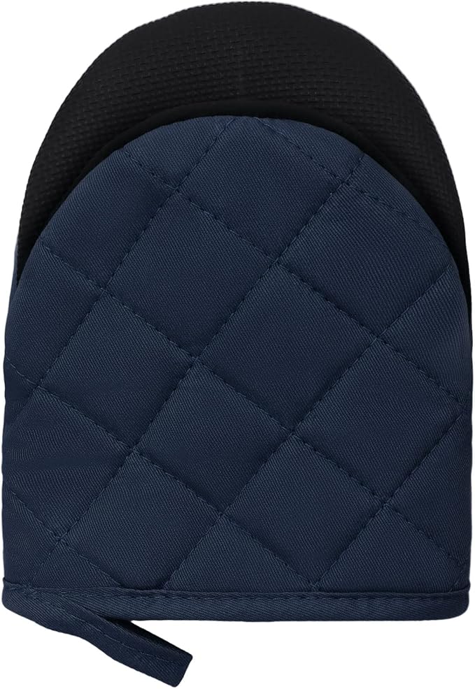 Short Oven Mitts, Heat Resistant 500°F, Silicone Grip Kitchen Gloves, Non-Slip - Image 6