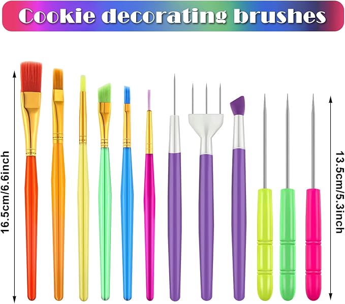 Boao 15 Pcs Cookie Decorating Supplies Tool Set Includes 6 Cookie Decorating - Image 7