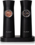 Flendy Gravity Electric Salt and Pepper Grinder Set Rechargeable, Automatic by Flendy