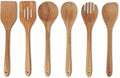 Amazon Basics Wooden Cooking Utensils, 6-Piece Set, Acacia Wood, Pre Oiled by AmazonBasics