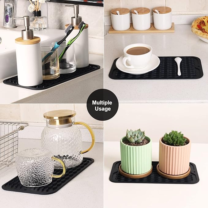 ZLR 2 Pcs Silicone Sponge Holder & Sink Caddy Tray - Image 7