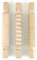 3 pcs 8 Inch Wood Rolling Pin, Arts and Crafts by Kang%26Chang