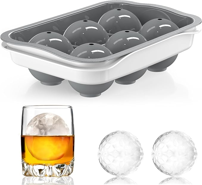 Round Ice Cube Mold with Lid by ICEXXP