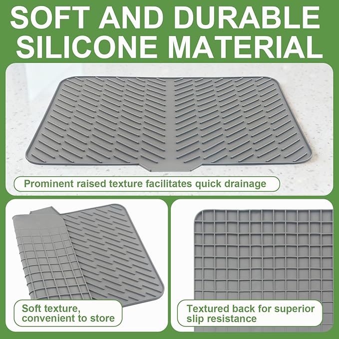 Silicone Drying Mat, Heat-Resistant, Eco-friendly, Hygienic Drying Pad - Image 4