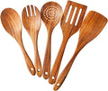5 Piece Teak Wood Cooking Utensils Set by Yhendelion