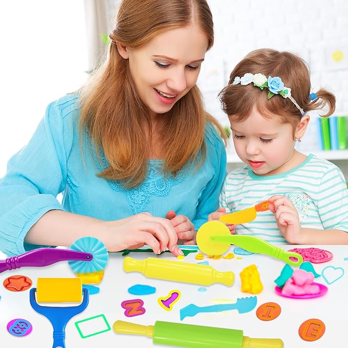 LCY WEDSHI Dough Tool Set, Dough Accessories Includes Alphabet Numbers Shapes - Image 6