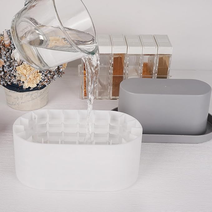 LUEXBOX Cylinder Ice Cube Mold Ice Trays, Silicone Ice Bucket, Portable Ice - Image 4