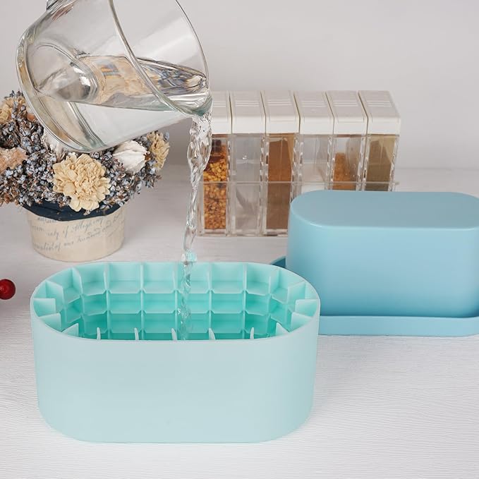 LUEXBOX Cylinder Ice Cube Mold Ice Trays, Silicone Ice Bucket, Portable Ice - Image 4
