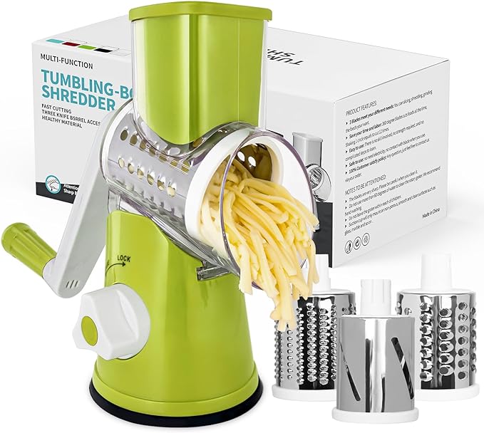 X Home Rotary Cheese Grater for Kitchen, Shredder by XHome