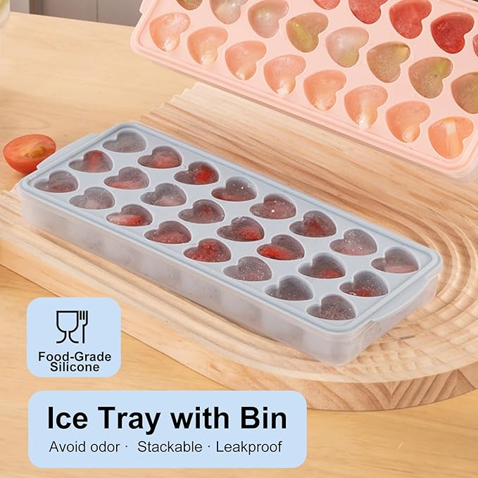 2 Pack Heart Shpaed Ice Cube Trays - Image 5