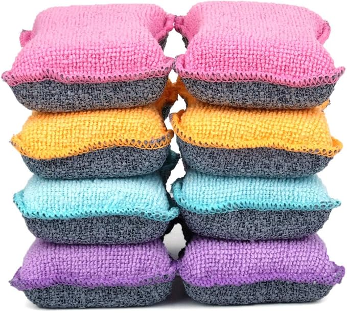 UPSTAR Dish Sponges Kitchen, Microfiber Cleaning Scrubber by UPSTAR