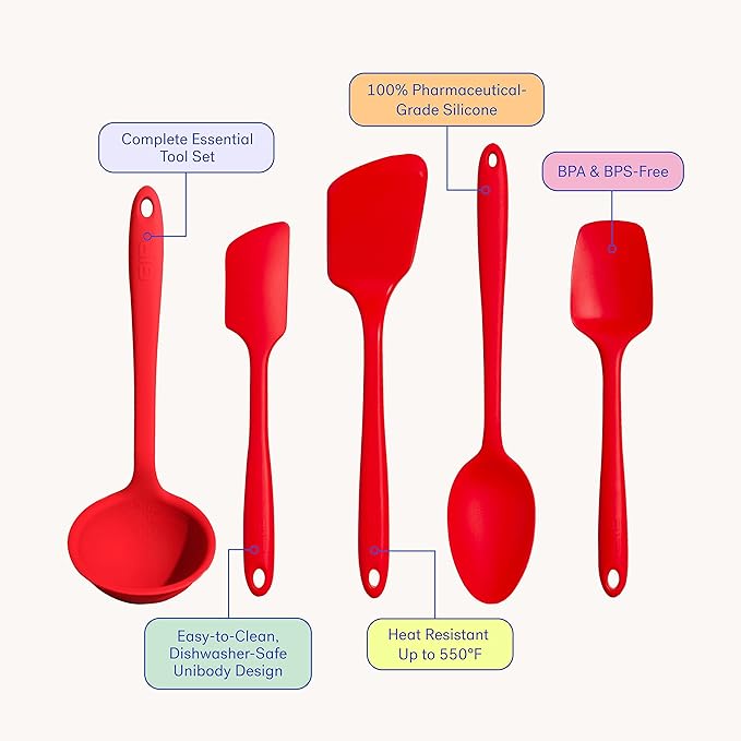 GIR: Get It Right 5 Piece Silicone Ultimate Kitchen Utensils Set - Image 2