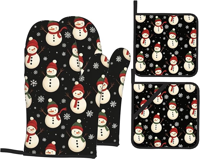 Oven Mitts and Hot Pads Set by Unknown