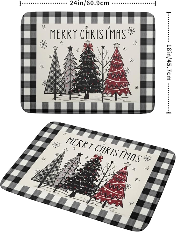 Merry Christmas Tree Dish Drying Mat - Image 2