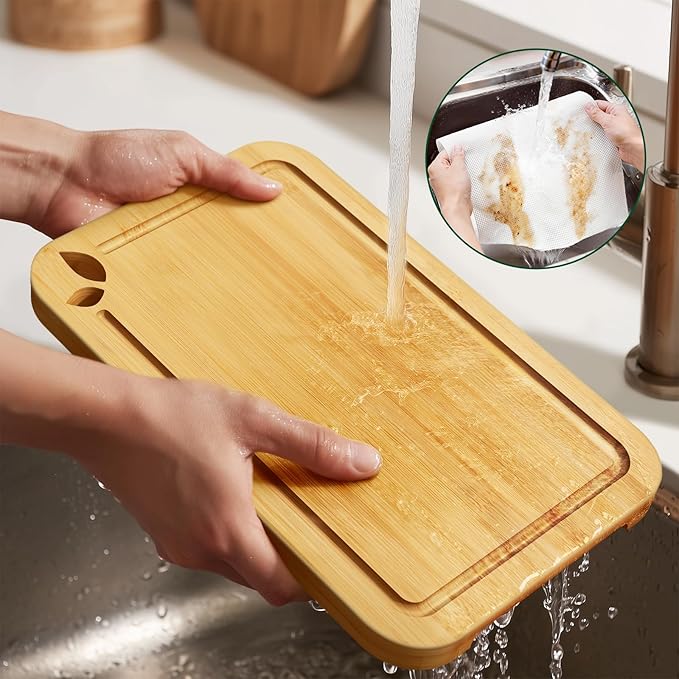 13 x 9.5 inch Bamboo Cutting Boards - Image 6