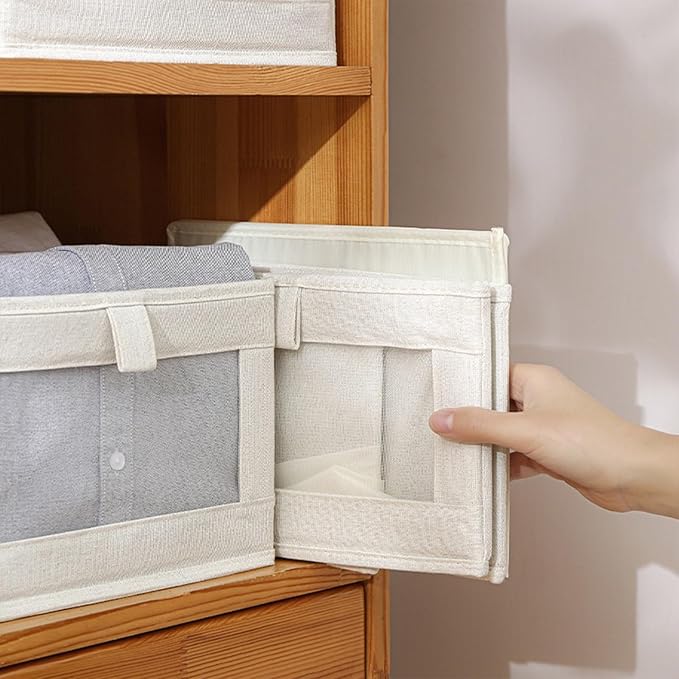 Linen Closet Organizers And Storage, 6 Pack Closet Storage Bins Linen Closet - Image 5