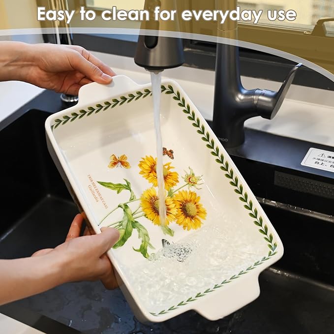 ACMLIFE Ceramic Casserole Dish Set, Ceramic Baking Dish - Image 9