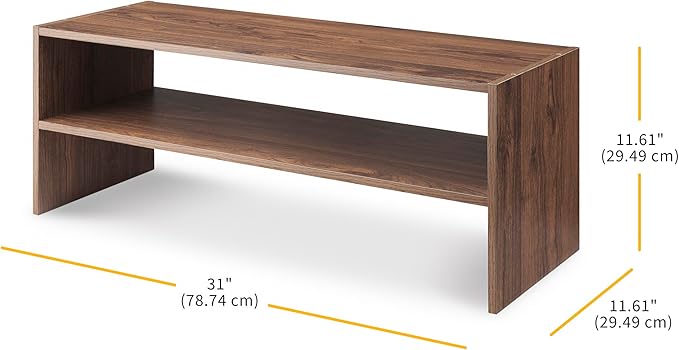 Whitmor Wood Stackable 2-Shelf Shoe Rack, 31 inches - Image 3