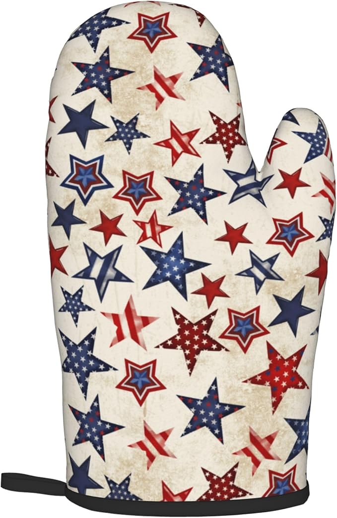 Patriotic Stars Oven Mitts - Image 8