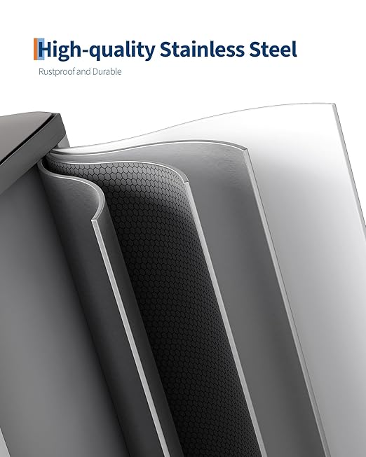 GarveeHome 2 x 10.6 gal Stainless Steel Double Trash Can - Image 5