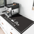 CooRug Absorbent Coffee Mat, Fashion Dish Drying Mat by CooRug