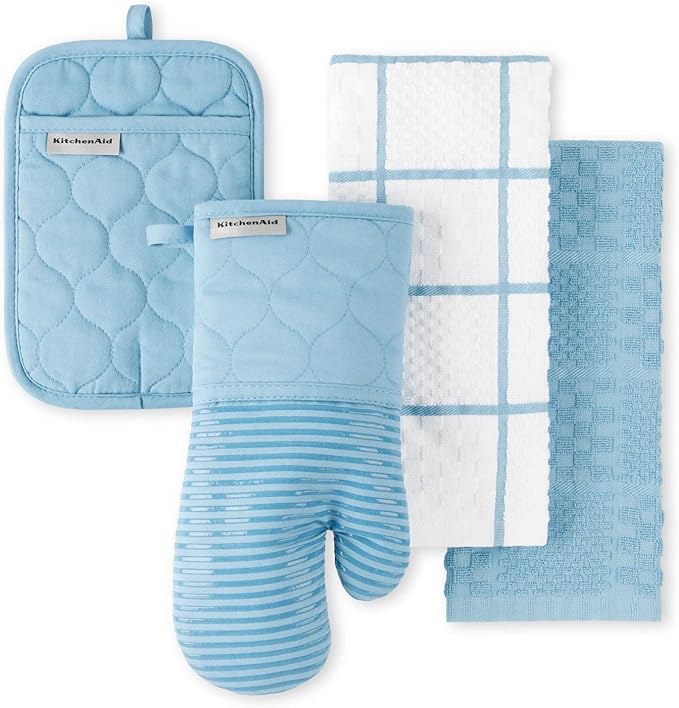 KitchenAid Quilted Cotton Terry Cloth Oven Mitt, Pot Holder, Kitchen Towel by KitchenAid