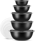 WHYSKO Stainless Steel Mixing Bowl Set, 10 Piece Stainless Steel Mixing Bowls by WHYSKO