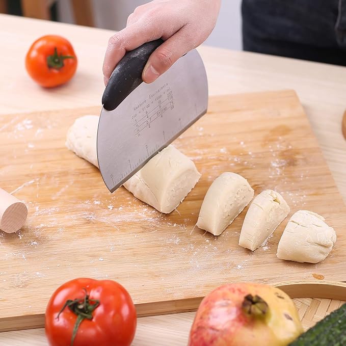 1 pcs Dough Pastry Scraper Chopper/Stainless Steel Dough Scraper Cutter - Image 8