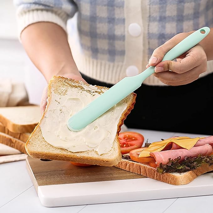 3Pcs Silicone Jar Spatula Long Handle Kitchen Spatulas - Image 2