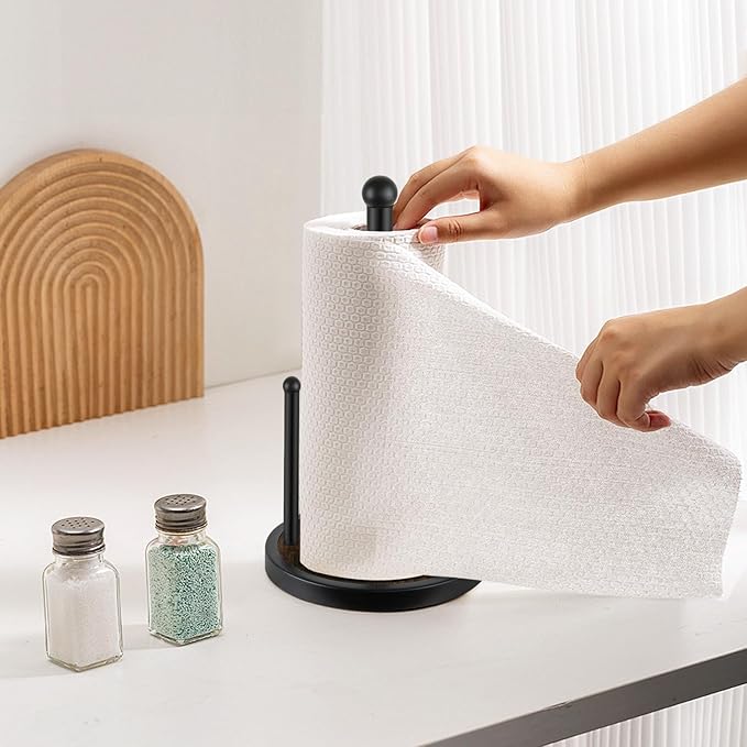 YINMIT Paper Towel Holder Countertop, Standing Paper Towel Roll Holder - Image 4