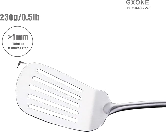 Metal Spatula, 304 Stainless Steel Wok Spatula - Image 4
