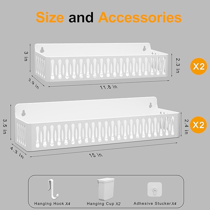 Sevenblue 4 Pack Large Magnetic Spice Rack - Image 5