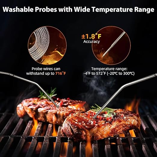 Remote Meat Thermometer Wireless, Vauno Wireless Meat Thermometer - Image 6