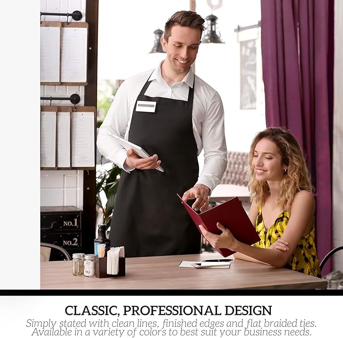 GREEN LIFESTYLE 12 Pack Professional Chef Apron – Grilling Aprons - Image 7