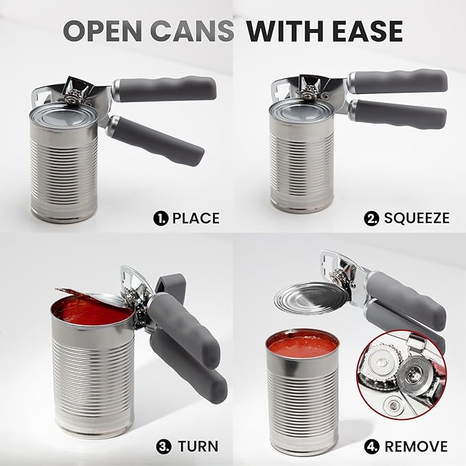 Zulay Kitchen Heavy Duty Stainless Steel Can Opener Manual - Image 6