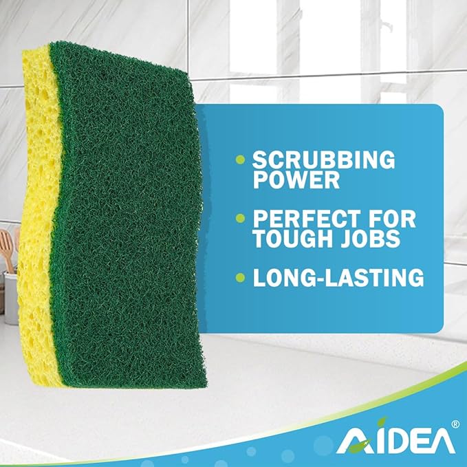 AIDEA Sponges Kitchen, Dish Sponges, Heavy-Duty Sponge - Image 3