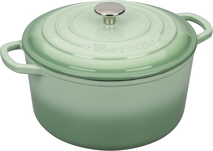 VORRINGARD Enameled Cast Iron Dutch Oven Pot - Image 6